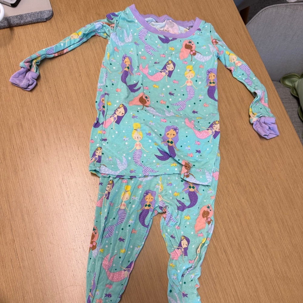 Little Sleepies Mermaid Pajamas 18M - 24M